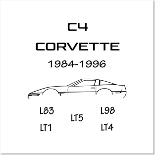 C4 Corvette engines Posters and Art